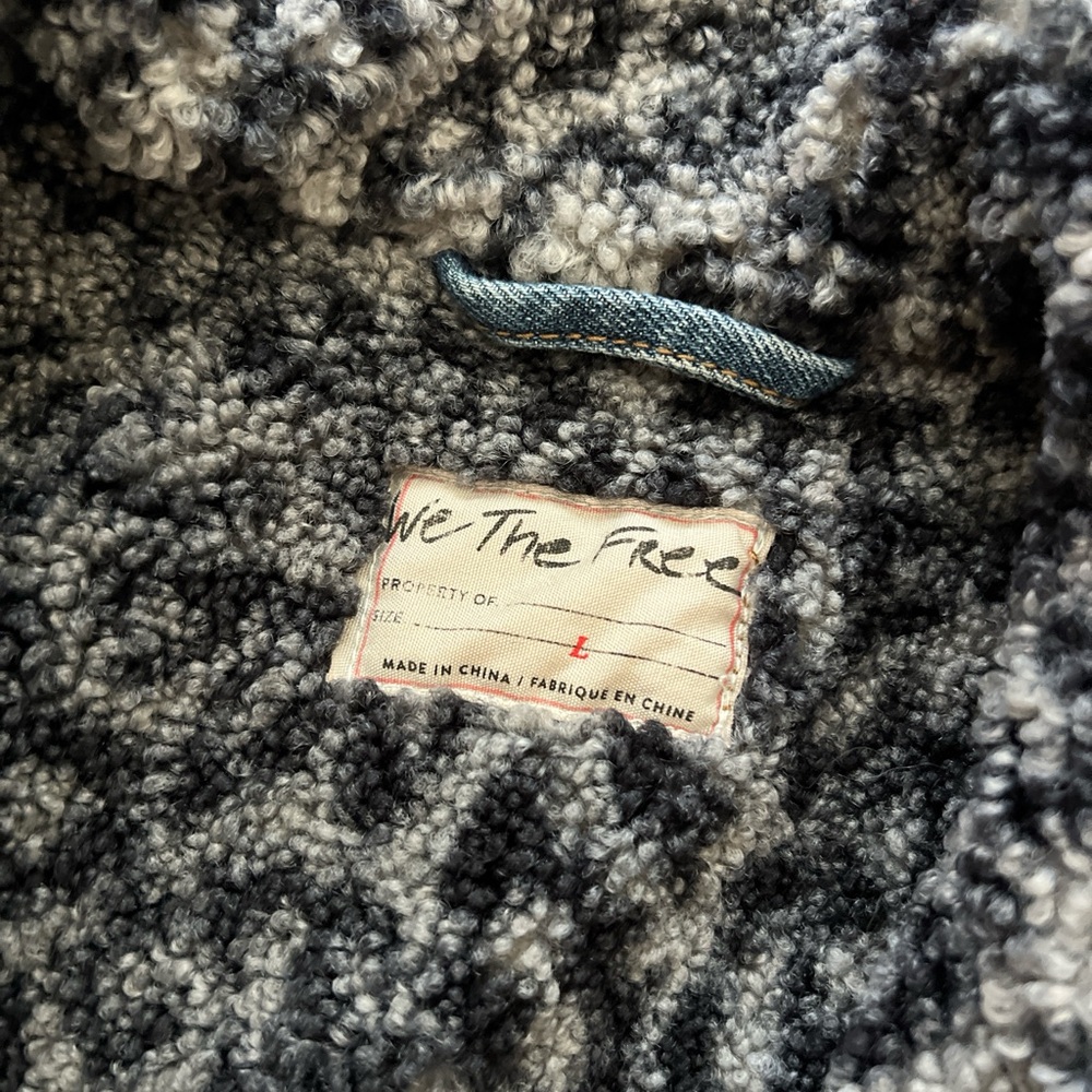 We the Free “Wild Ones” Sherpa-lined Trucker Jacket - Picture 2 of 6